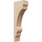 Ekena Millwork 4"W x 8"D x 24"H Thin Diane Rough Cedar Woodgrain TimberThane Corbel, Primed Tan CORUR04X08X24DIARCPR - alternate 1